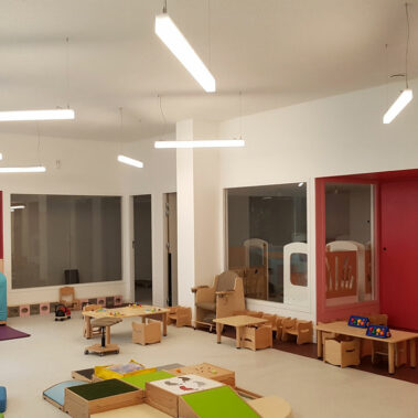 CRECHE FÉLICITÉ : pose de sols souples dans une crêche