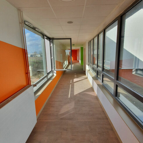 GS ORMOY : Pose de sols souples dans un établissement public